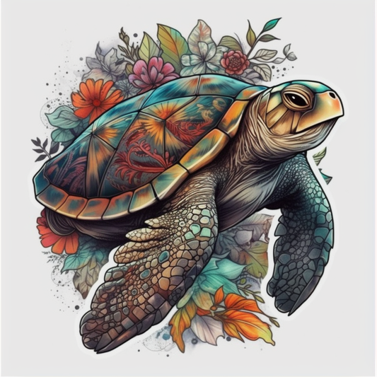 Turtle Vinyl Decal Sticker for Car, Laptop, Tumbler and more # 005936