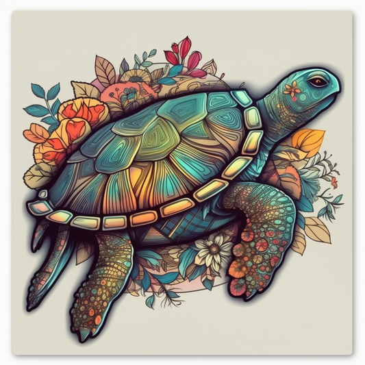 Turtle Vinyl Decal Sticker for Car, Laptop, Tumbler and more # 005923