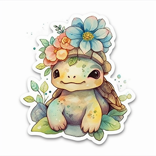 Turtle Vinyl Decal Sticker for Car, Laptop, Tumbler and more # 005933