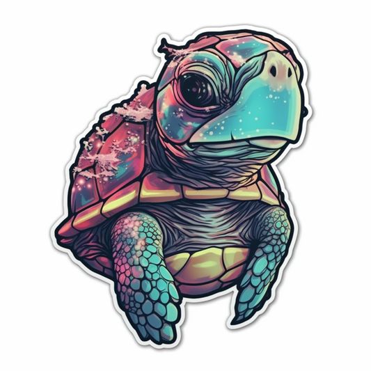 Turtle Vinyl Decal Sticker for Car, Laptop, Tumbler and more # 005982