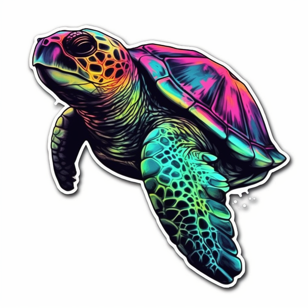 Turtle Vinyl Decal Sticker for Car, Laptop, Tumbler and more # 005945