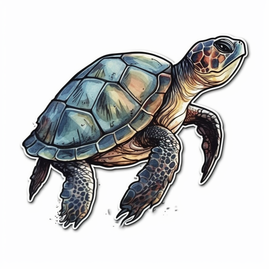 Turtle Vinyl Decal Sticker for Car, Laptop, Tumbler and more # 005917