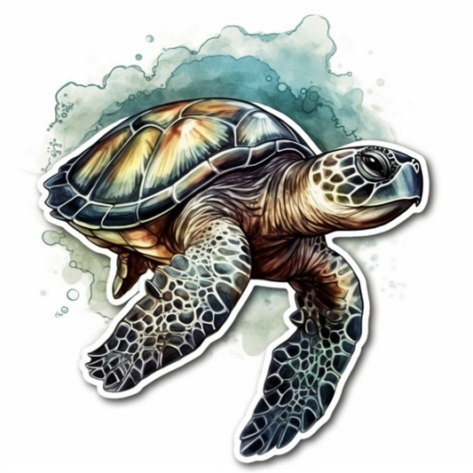 Turtle Vinyl Decal Sticker for Car, Laptop, Tumbler and more # 006021