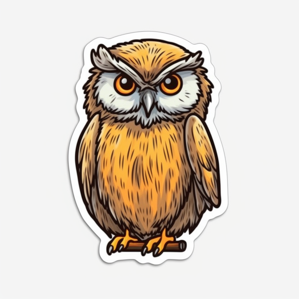 Cute and Adorable Owl Vinyl Decal Sticker for Car, Laptop, Tumbler and more # 0010931