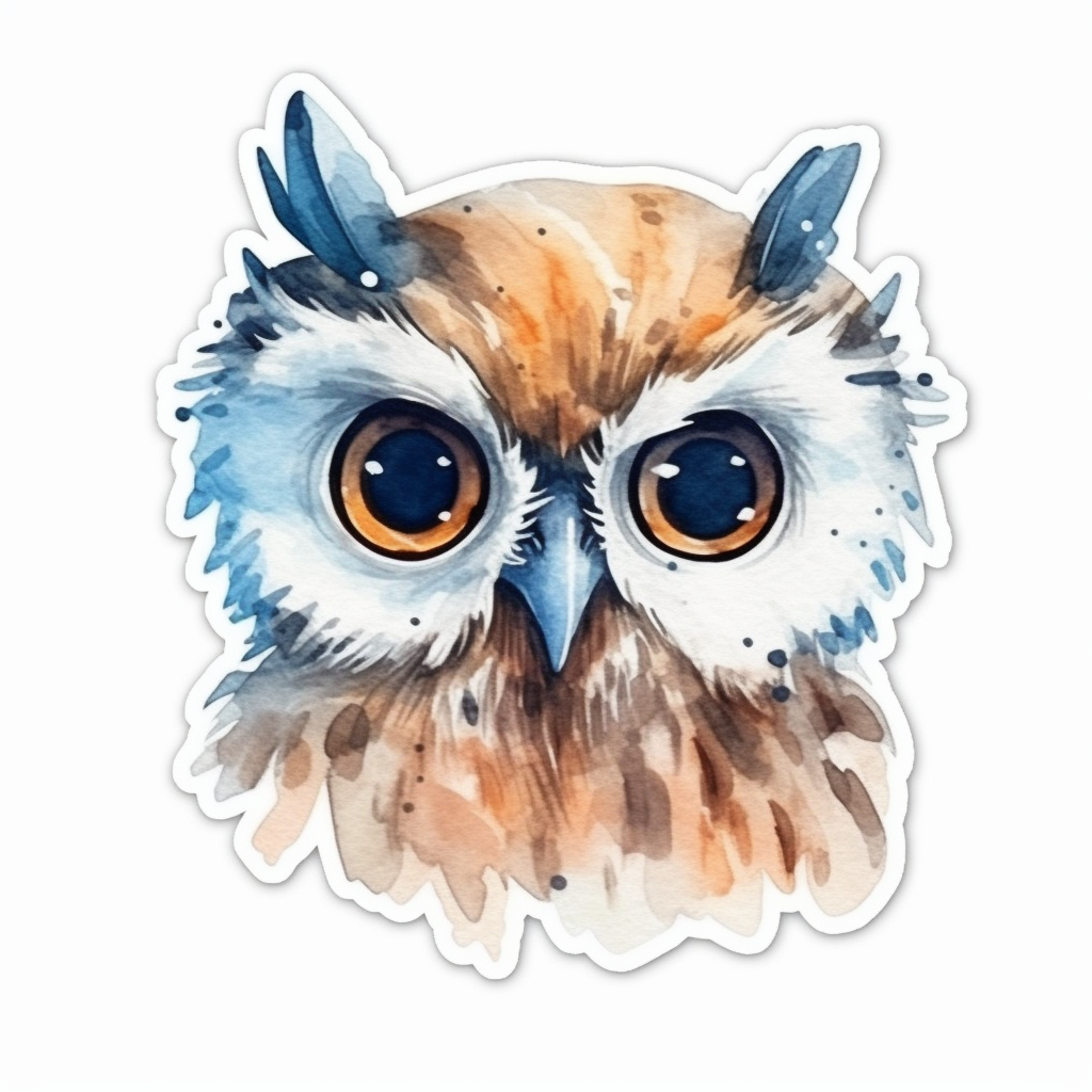 Cute and Adorable Owl Vinyl Decal Sticker for Car, Laptop, Tumbler and more # 0010956