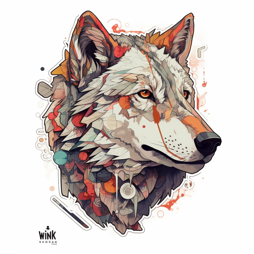 Wolf Vinyl Decal Sticker for Car, Laptop, Tumbler and more # 001881