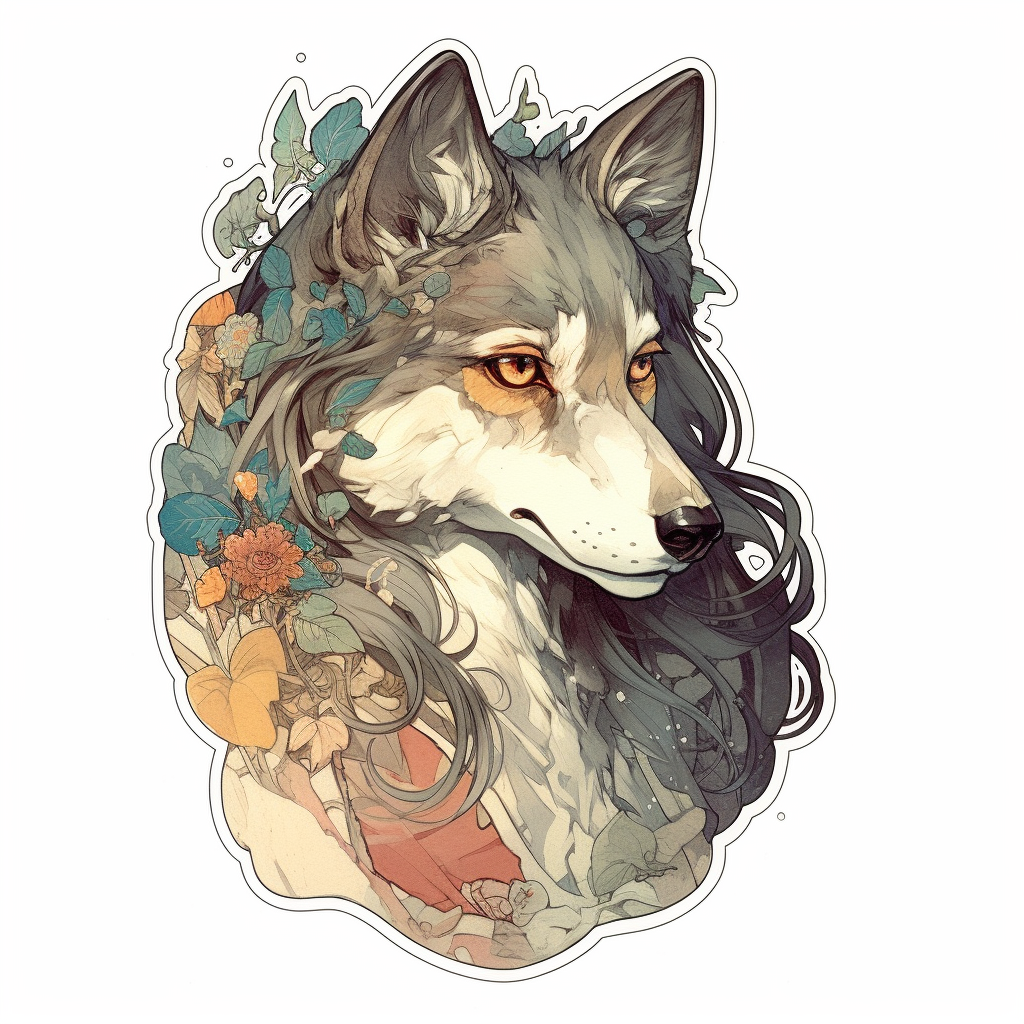 Wolf Vinyl Decal Sticker for Car, Laptop, Tumbler and more # 001880