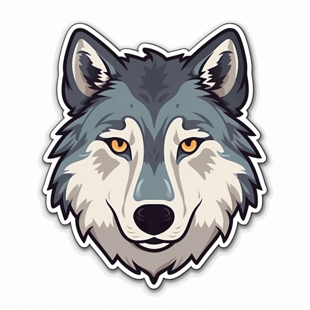 Wolf Vinyl Decal Sticker for Car, Laptop, Tumbler and more # 001817