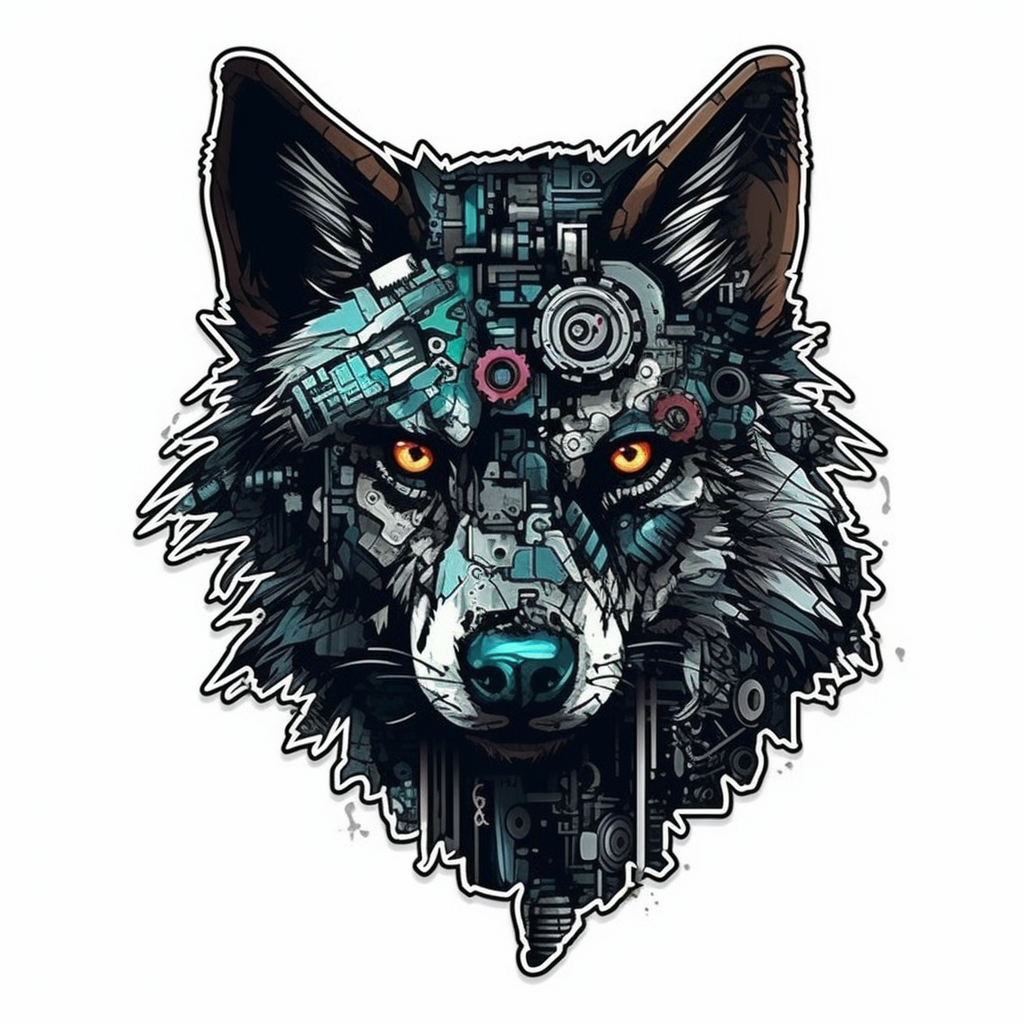 Wolf Vinyl Decal Sticker for Car, Laptop, Tumbler and more # 001826