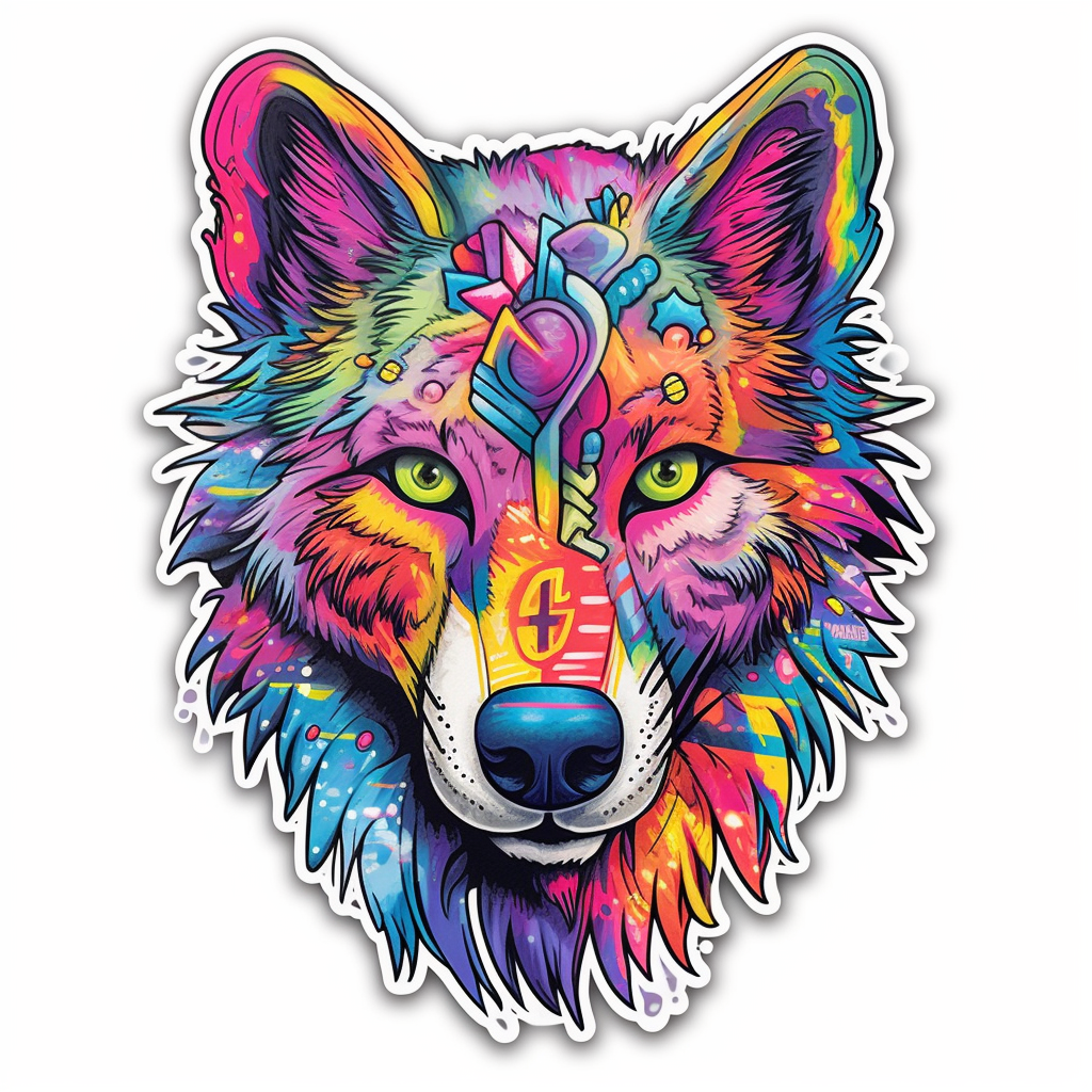 Wolf Vinyl Decal Sticker for Car, Laptop, Tumbler and more # 001847