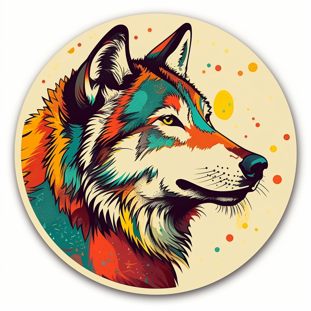 Wolf Vinyl Decal Sticker for Car, Laptop, Tumbler and more # 001871