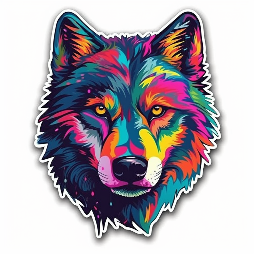 Wolf Vinyl Decal Sticker for Car, Laptop, Tumbler and more # 001867