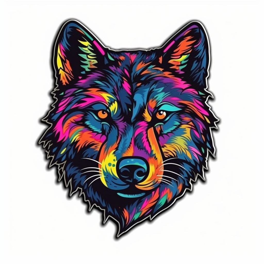Wolf Vinyl Decal Sticker for Car, Laptop, Tumbler and more # 001872