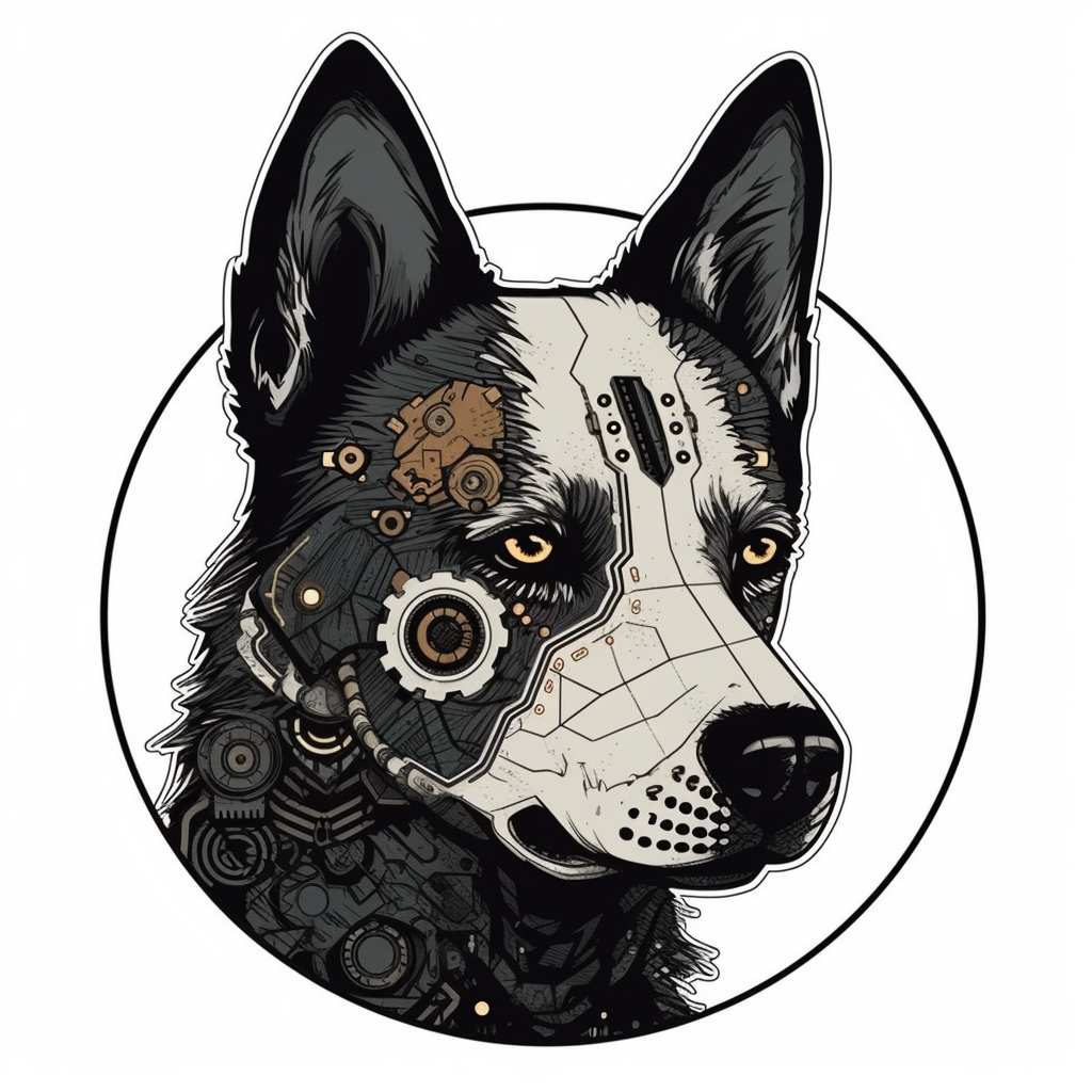 Yin Yang Dog Vinyl Decal Sticker for Car, Laptop, Tumbler and more # 005518