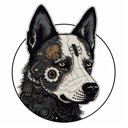 Yin Yang Dog Vinyl Decal Sticker for Car, Laptop, Tumbler and more # 005518