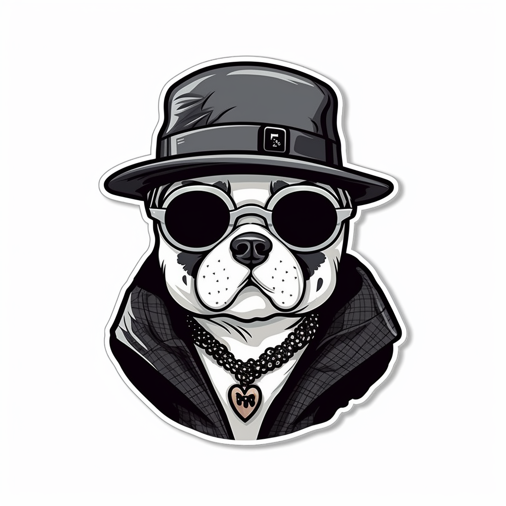Yin Yang Dog Vinyl Decal Sticker for Car, Laptop, Tumbler and more # 005582