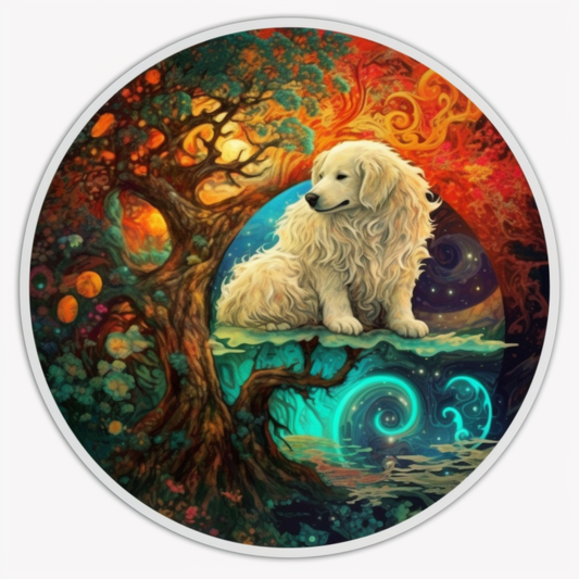 Yin Yang Dog Vinyl Decal Sticker for Car, Laptop, Tumbler and more # 005617