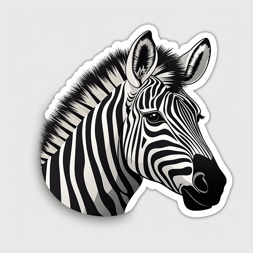 Zebra Vinyl Decal Sticker for Car, Laptop, Tumbler and more # 003793