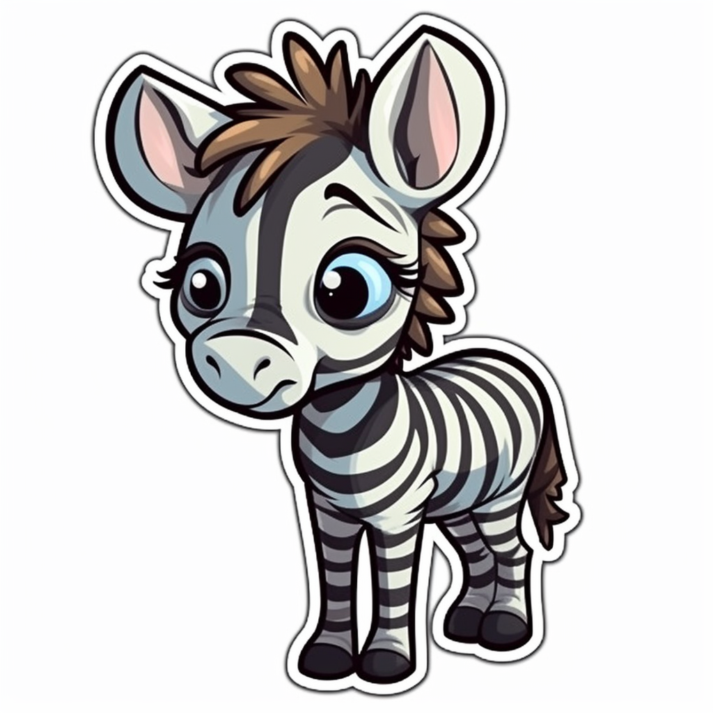 Zebra Vinyl Decal Sticker for Car, Laptop, Tumbler and more # 003785