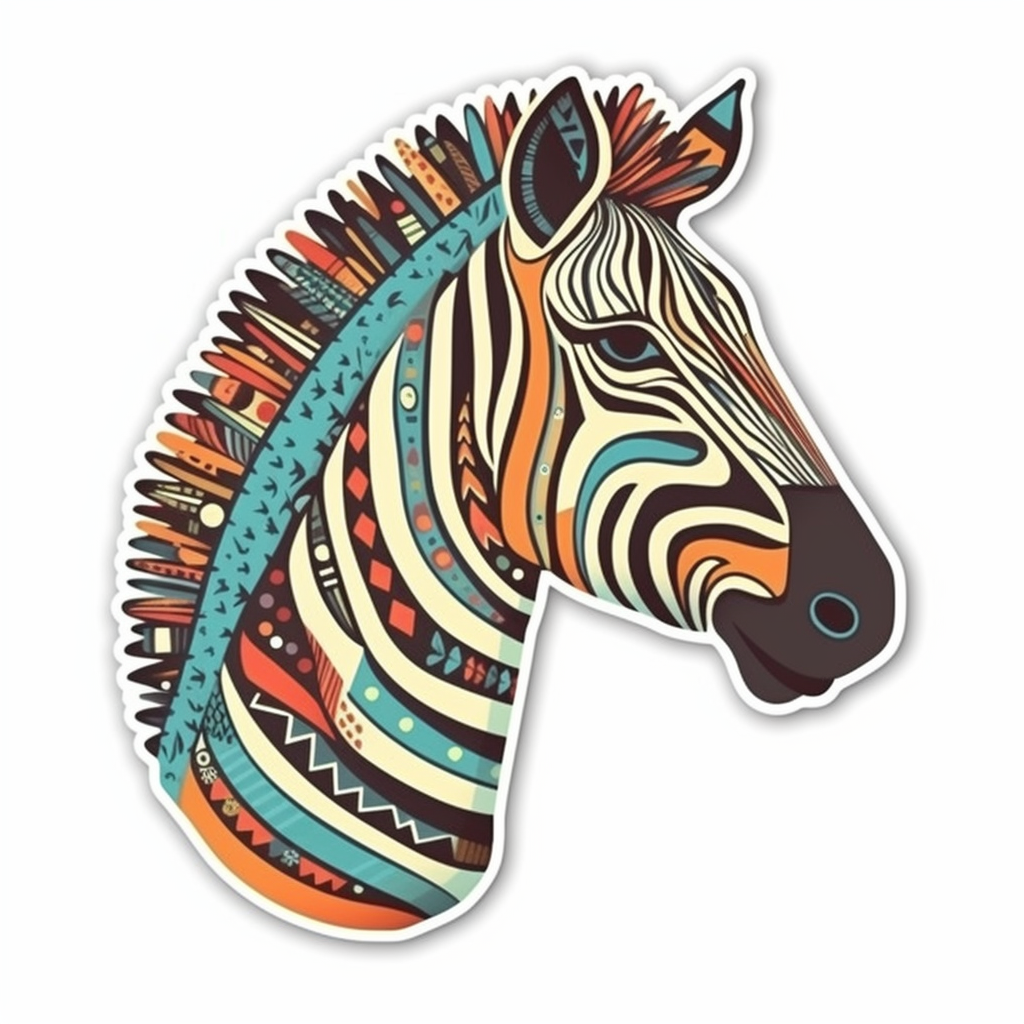 Zebra Vinyl Decal Sticker for Car, Laptop, Tumbler and more # 003800