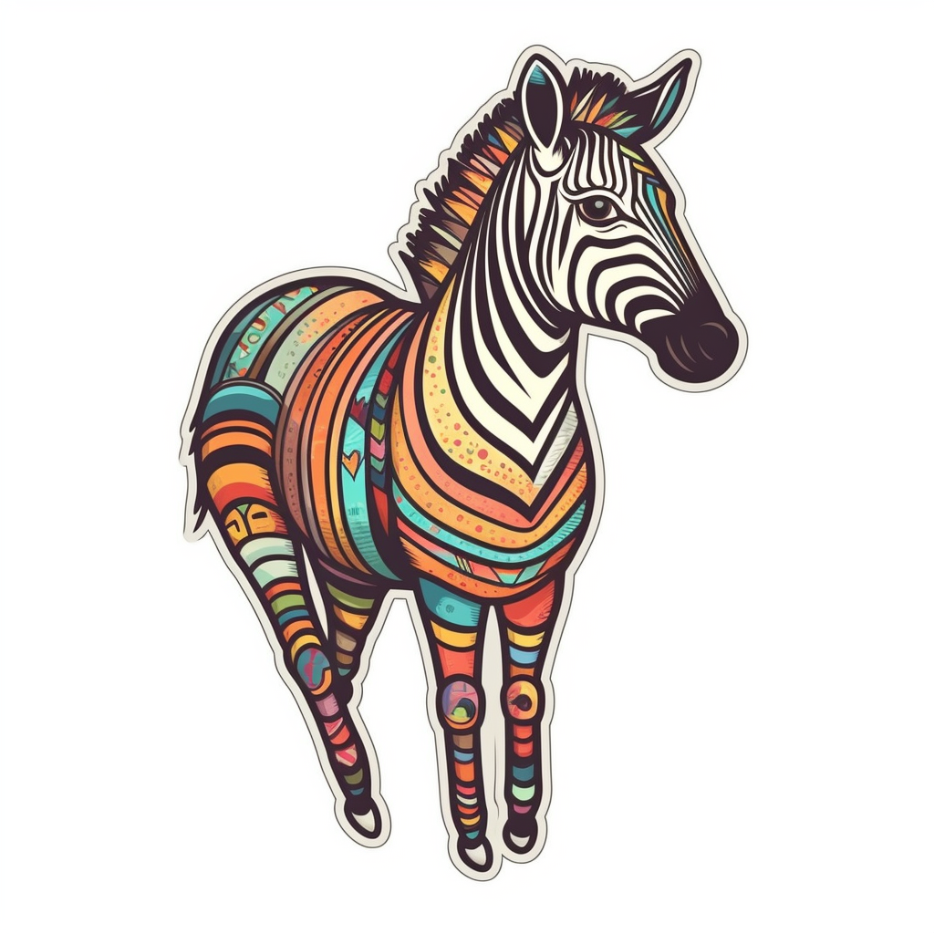 Zebra Vinyl Decal Sticker for Car, Laptop, Tumbler and more # 003798