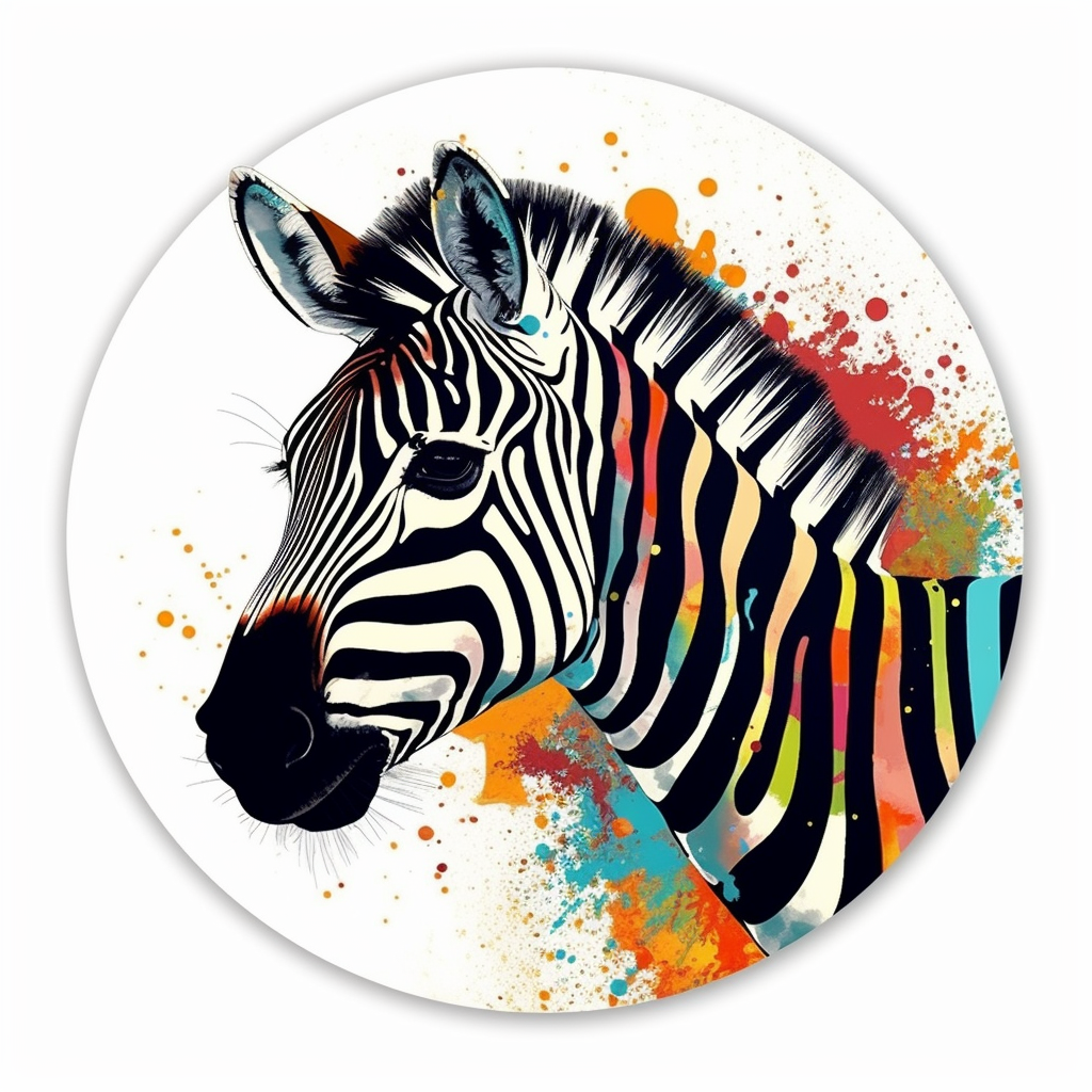 Zebra Vinyl Decal Sticker for Car, Laptop, Tumbler and more # 003815