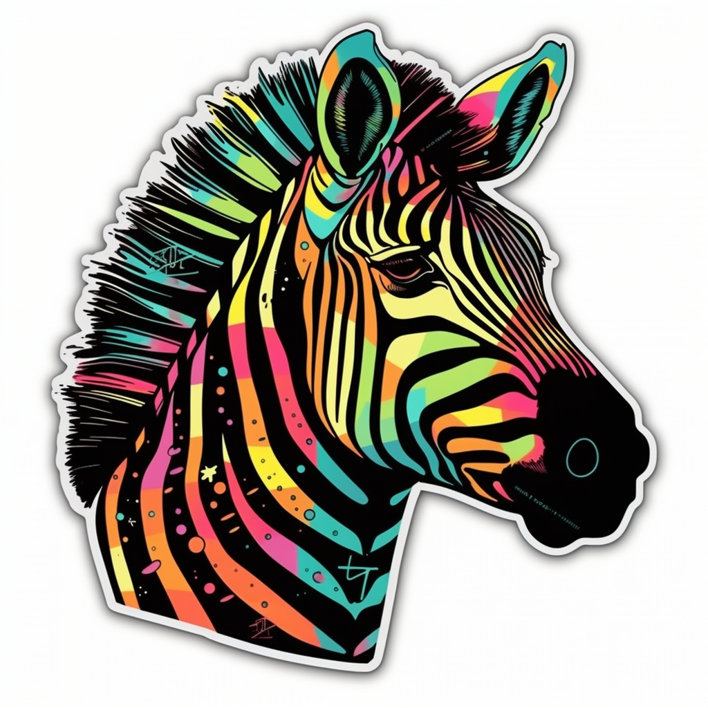 Zebra Vinyl Decal Sticker for Car, Laptop, Tumbler and more # 003829
