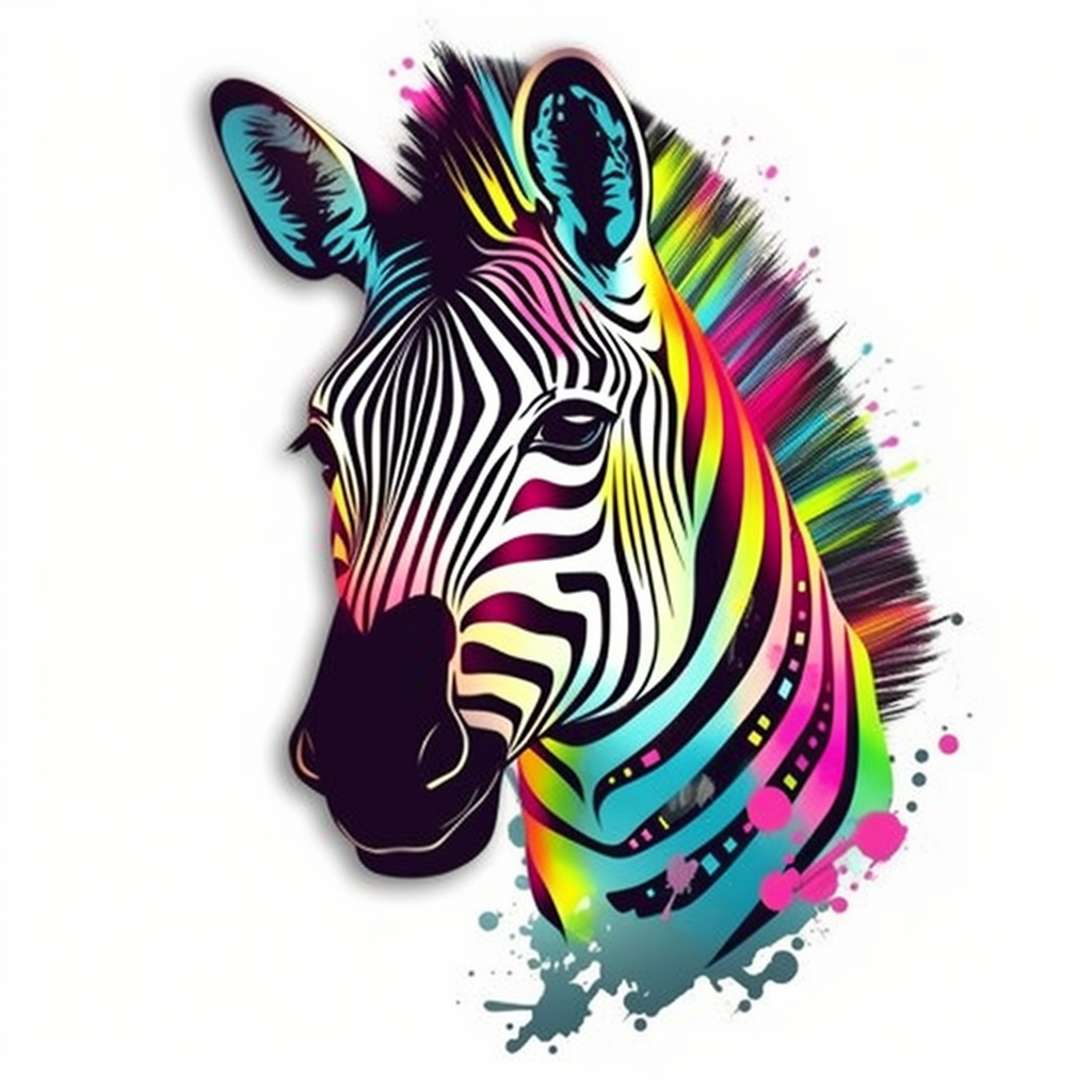 Zebra Vinyl Decal Sticker for Car, Laptop, Tumbler and more # 003836