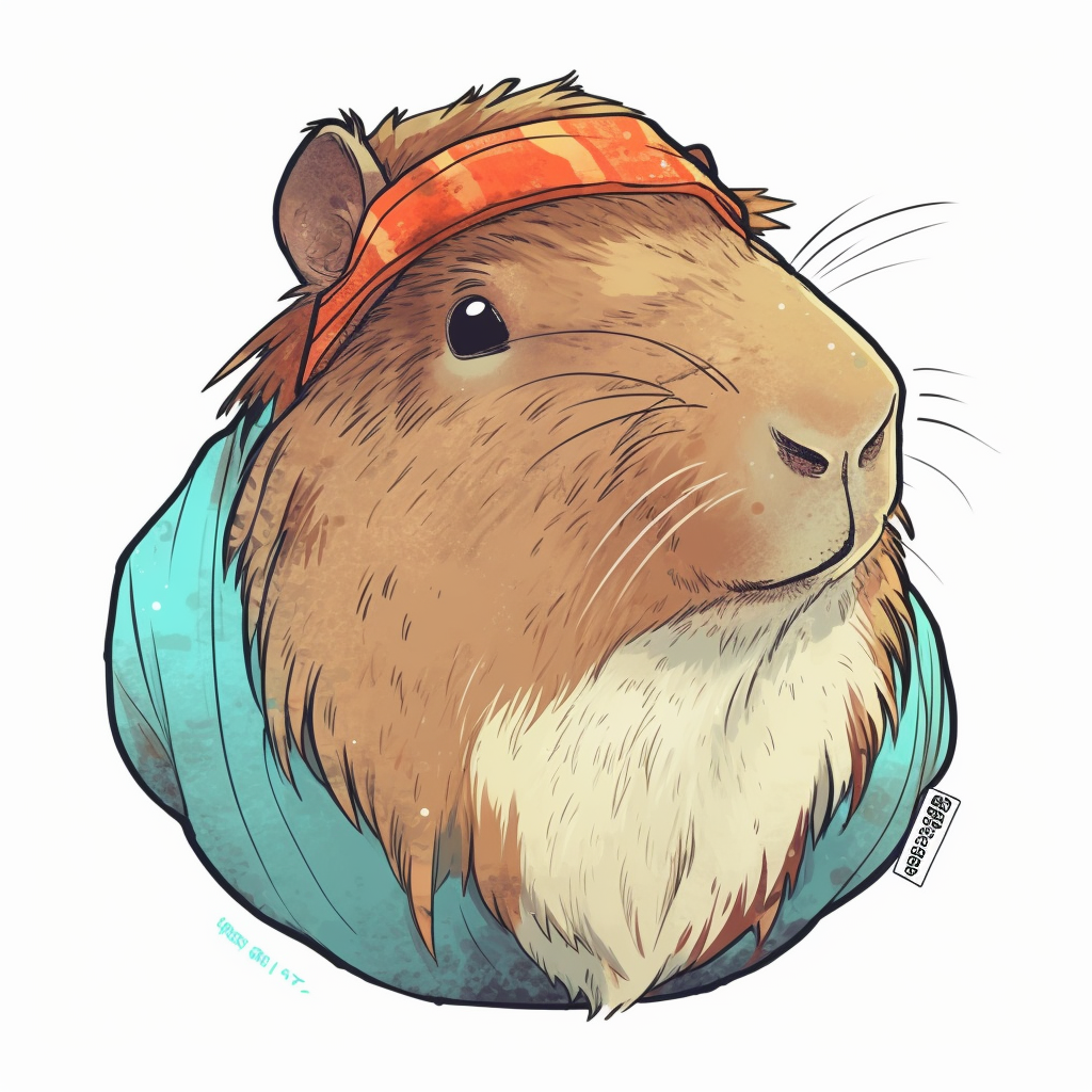 Capybara Vinyl Decal Sticker for Car, Laptop, Tumbler and more # 003506