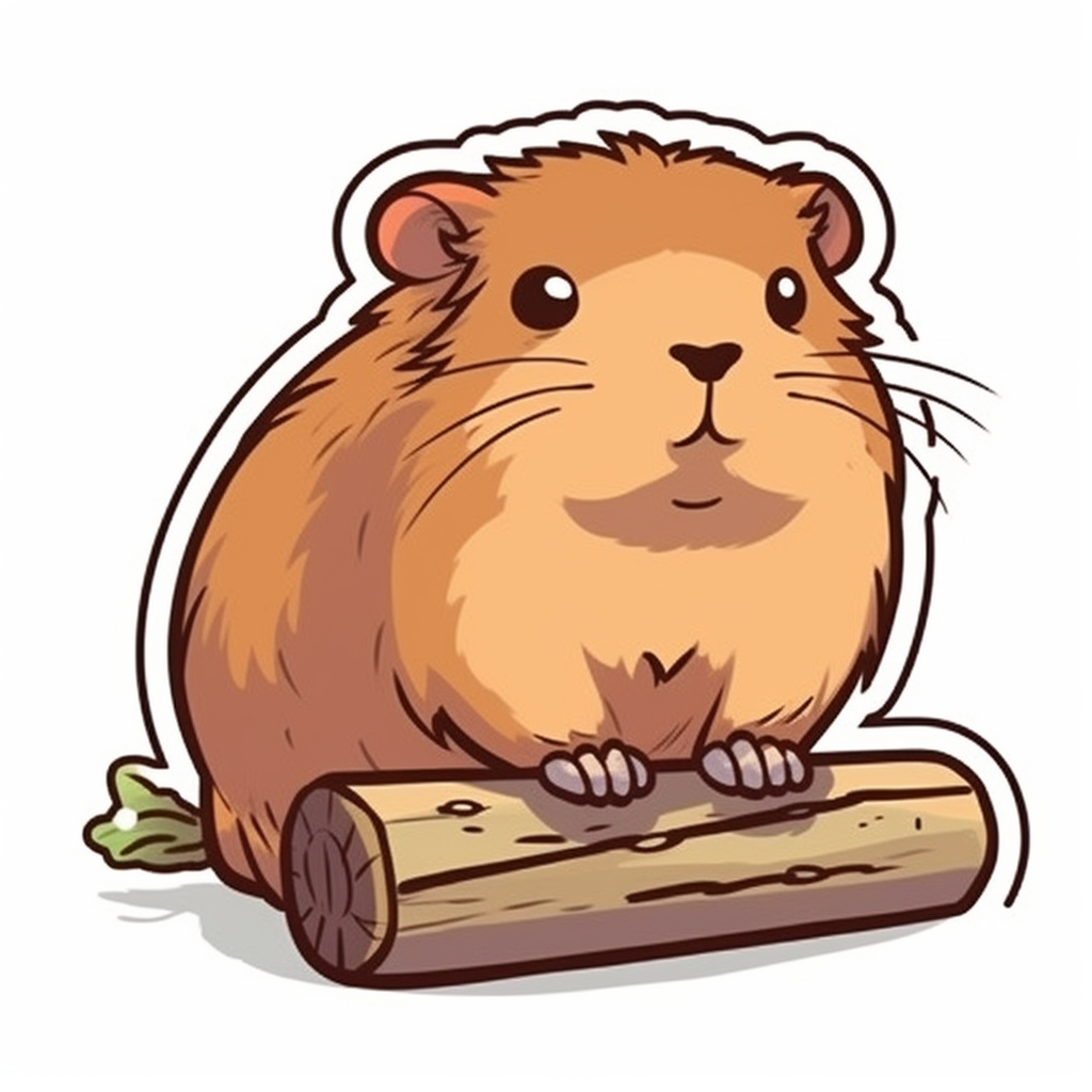 Capybara Vinyl Decal Sticker for Car, Laptop, Tumbler and more # 003485