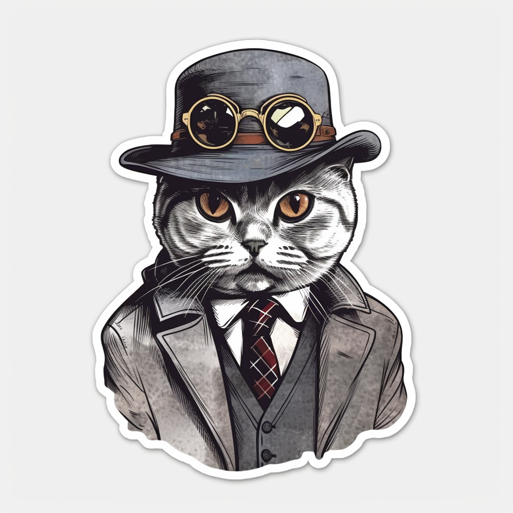 British Shorthair Cat Vinyl Decal Sticker for Car, Laptop, Tumbler and more # 0091