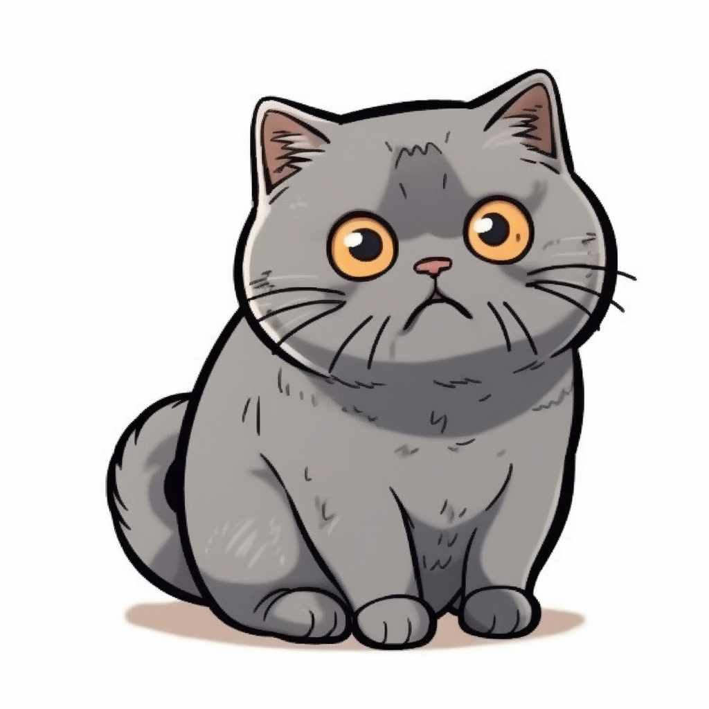 British Shorthair Cat Vinyl Decal Sticker for Car, Laptop, Tumbler and more # 0086