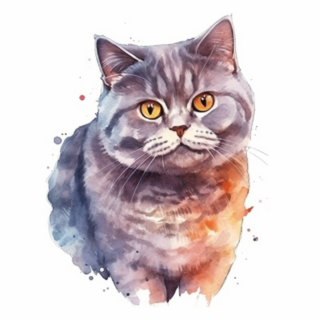 British Shorthair Cat Vinyl Decal Sticker for Car, Laptop, Tumbler and more # 00114
