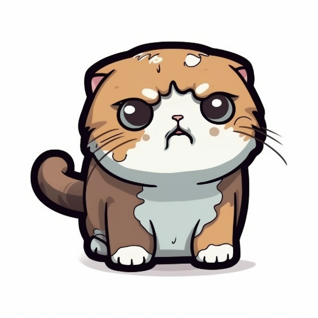 Scottish Fold Cat Vinyl Decal Sticker for Car, Laptop, Tumbler and more # 001917