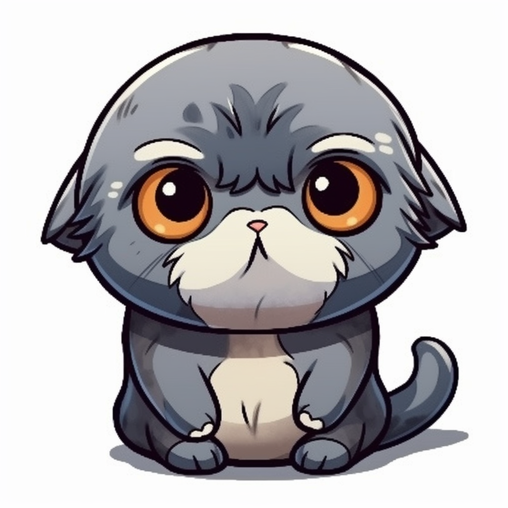 Scottish Fold Cat Vinyl Decal Sticker for Car, Laptop, Tumbler and more # 001910