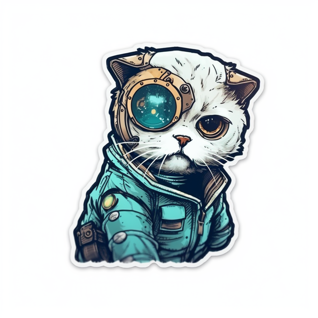 Scottish Fold Cat Vinyl Decal Sticker for Car, Laptop, Tumbler and more # 001997