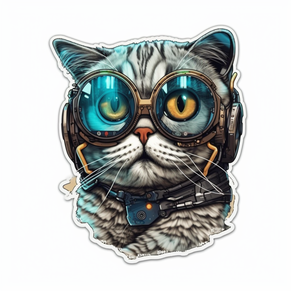 Scottish Fold Cat Vinyl Decal Sticker for Car, Laptop, Tumbler and more # 001971