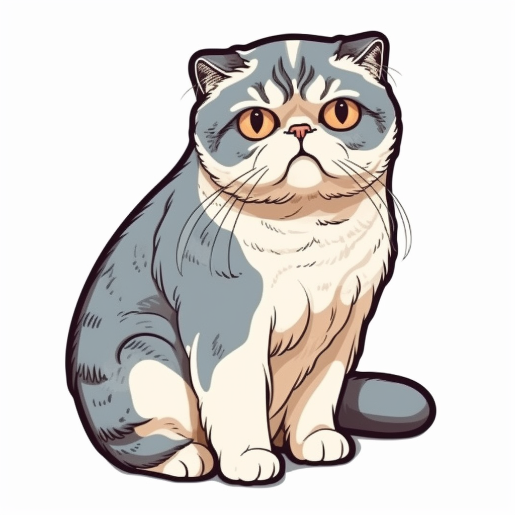 Scottish Fold Vinyl Decal Sticker for Car, Laptop, Tumbler and more # 0014