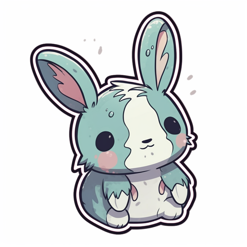 Bunny Rabbit Vinyl Decal Sticker for Car, Laptop, Tumbler and more # 004316