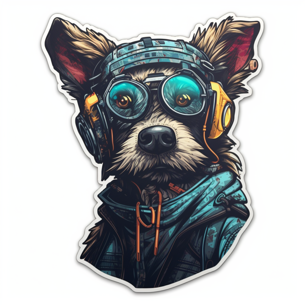 FouFou Dog Vinyl Decal Sticker for Car, Laptop, Tumbler and more # 2087