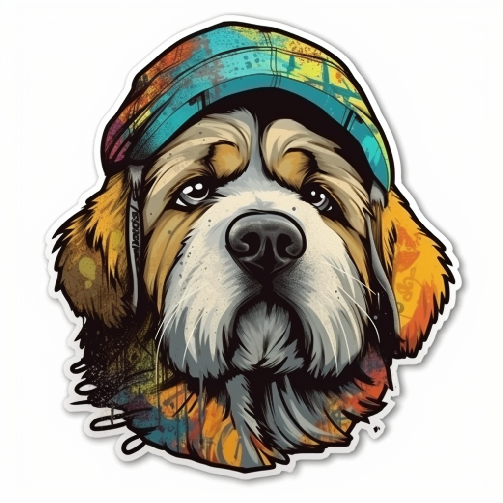 FouFou Dog Vinyl Decal Sticker for Car, Laptop, Tumbler and more # 2091