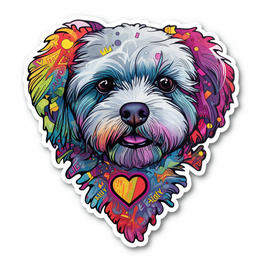 FouFou Dog Vinyl Decal Sticker for Car, Laptop, Tumbler and more # 2096