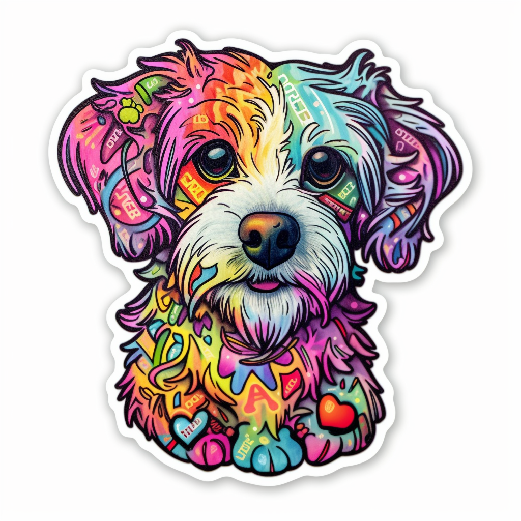 FouFou Dog Vinyl Decal Sticker for Car, Laptop, Tumbler and more # 2102