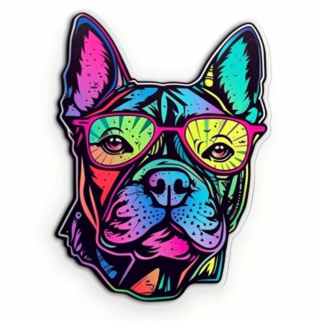 FouFou Dog Vinyl Decal Sticker for Car, Laptop, Tumbler and more # 002217