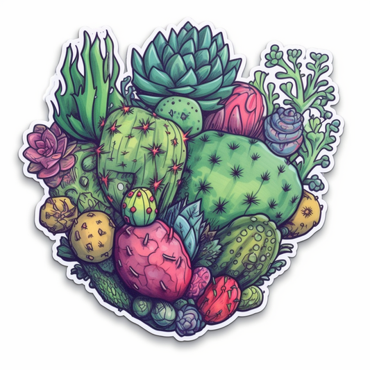 Succulent Vinyl Decal Sticker for Car, Laptop, Tumbler and more # 006685