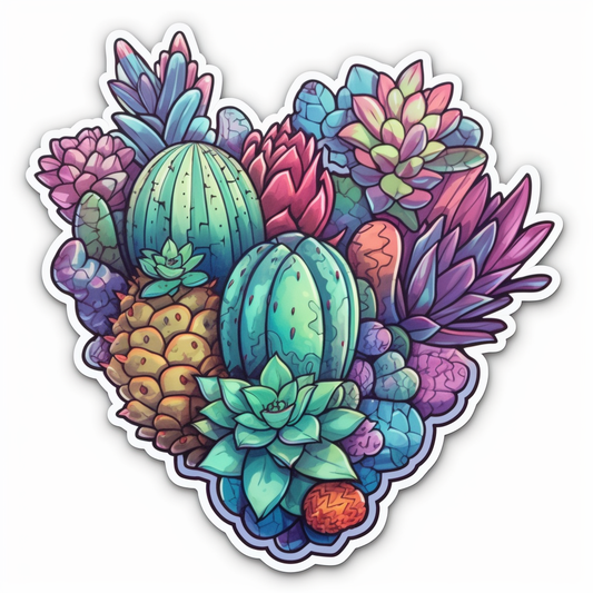 Succulent Vinyl Decal Sticker for Car, Laptop, Tumbler and more # 006699