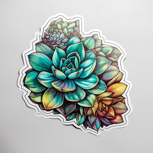 Succulent Vinyl Decal Sticker for Car, Laptop, Tumbler and more # 006673