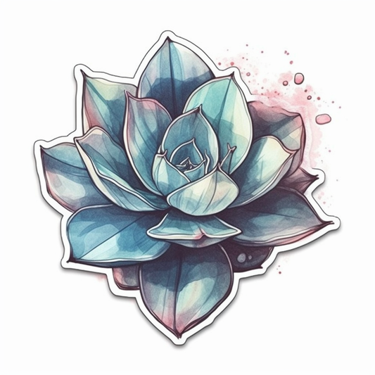 Succulent Vinyl Decal Sticker for Car, Laptop, Tumbler and more # 006672