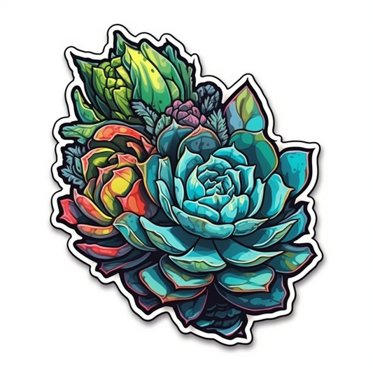 Succulent Vinyl Decal Sticker for Car, Laptop, Tumbler and more # 006706