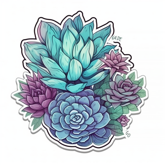 Succulent Vinyl Decal Sticker for Car, Laptop, Tumbler and more # 006704